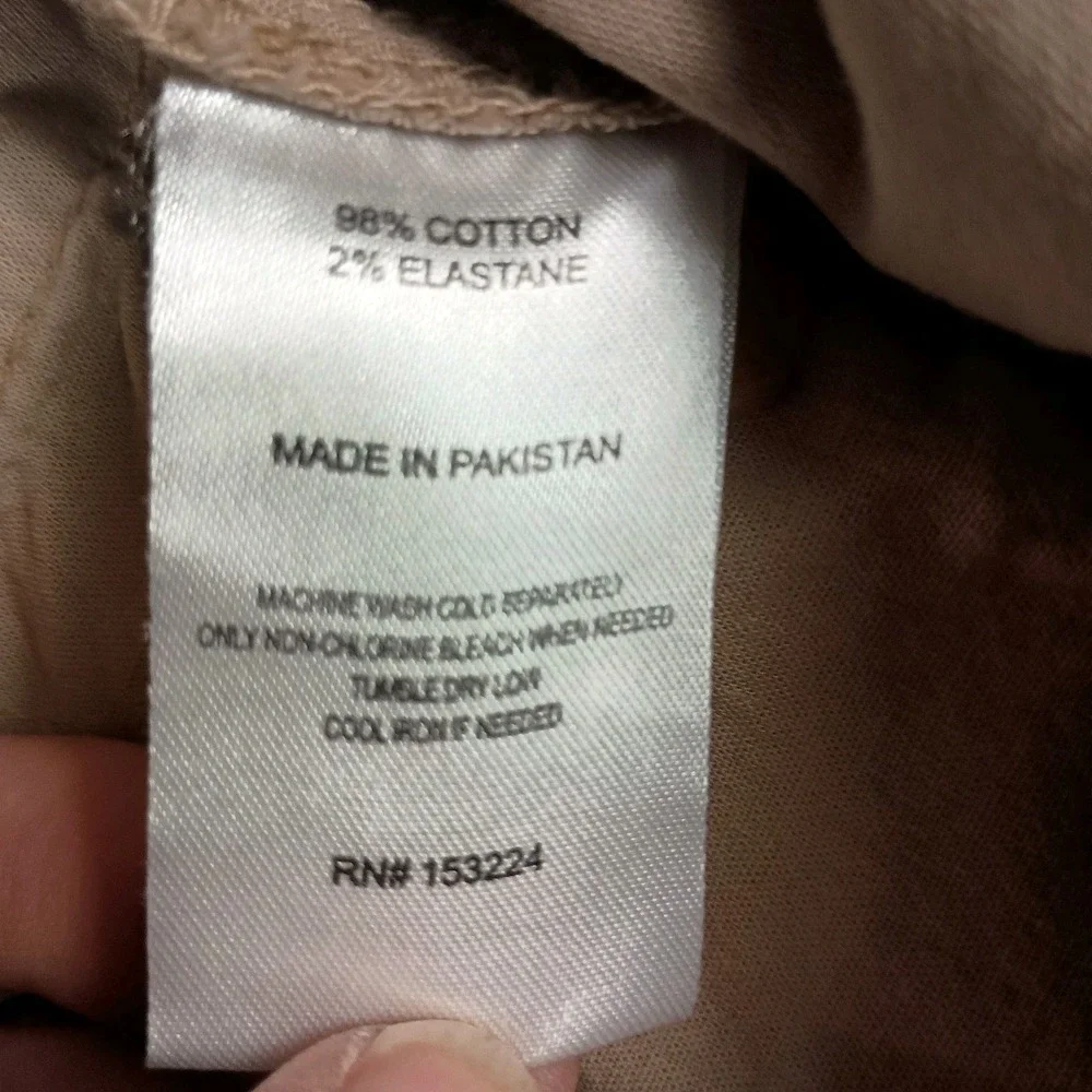 Rainforest Men's Size 42 Comfort Stretch Khaki Shorts